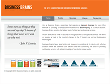 Tablet Screenshot of businessbrains.com
